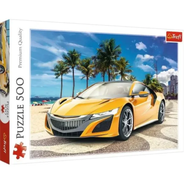 puzzle-voiture jaune-trefl-dodo.ma