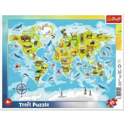 Puzzle carte du monde dodo.ma