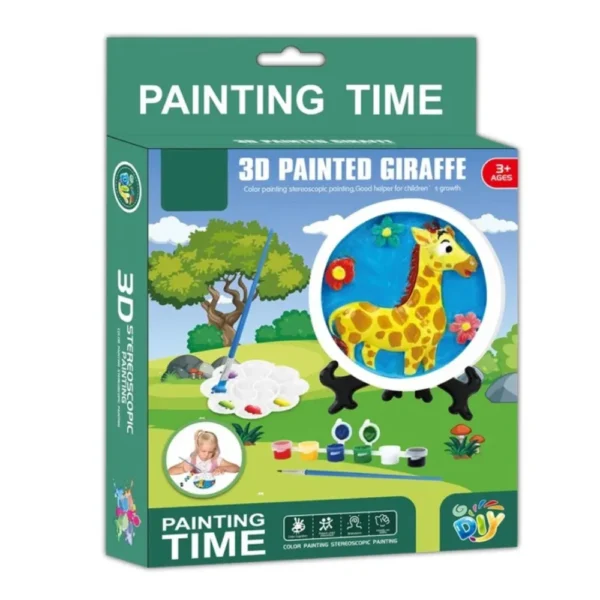 jouet giraffe 3D à peindre dodo.ma