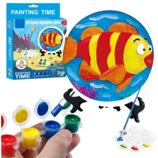 jouet poisson 3D à peindre dodo.ma