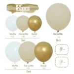 Pack décoration ballons 185pcs dodo.ma