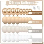 Pack décoration ballons 120pcs dodo.ma