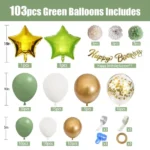 Pack décoration ballons 103pcs dodo.ma