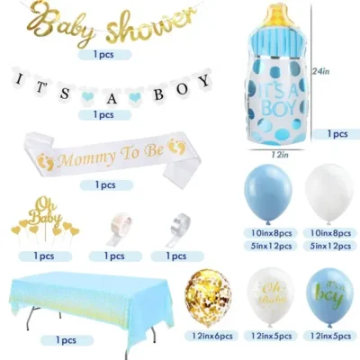 Pack décoration ballons baby shower 103pcs dodo.ma