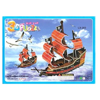 Puzzle 3D navire avec voiles - dodo.ma