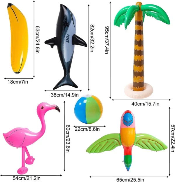 PAck de six gonflables de piscine dodo.ma