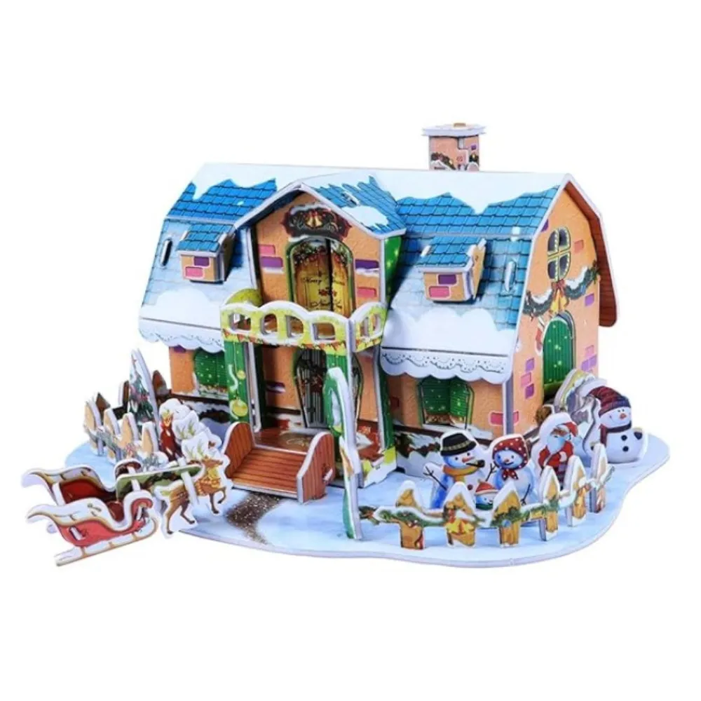 Puzzle 3D Maison neige dodo.ma