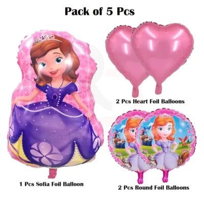 Pack cinq ballons Sofia dodo.ma