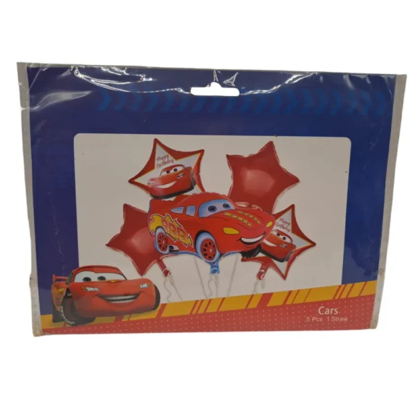 Pack 5 ballons Cars dodo.ma
