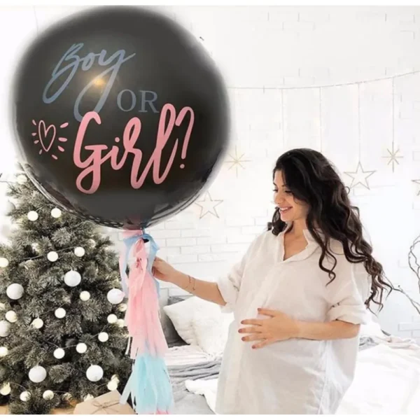 ballon noir geant 80cm dodo.ma