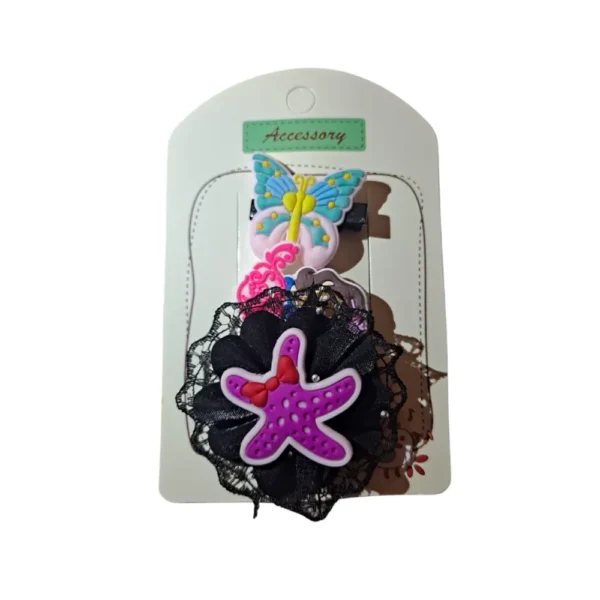 Pack de trois pinces fleurs dodo.ma