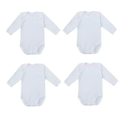 Pack de quatre bodies bébé avec manches dodo.ma