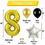 Pack décoration anniversaire ballons chiffre - dodo.ma