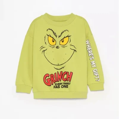 Pull avec maches Grinch - dodo.ma