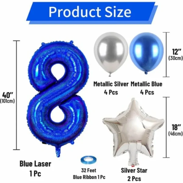 Pack décoration anniversaire ballons chiffre - dodo.ma