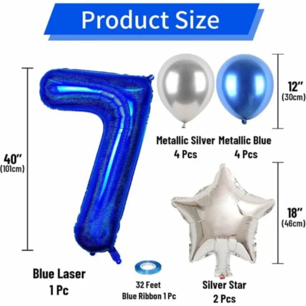 Pack décoration anniversaire ballons chiffre - dodo.ma