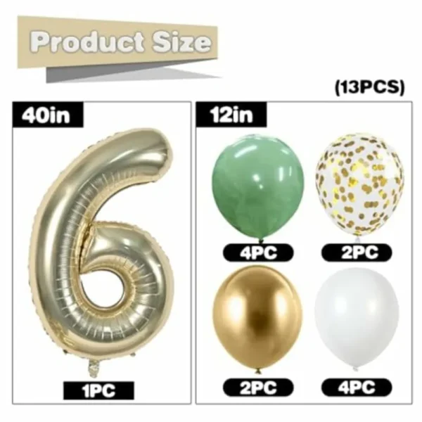 Pack décoration anniversaire ballons chiffre - dodo.ma