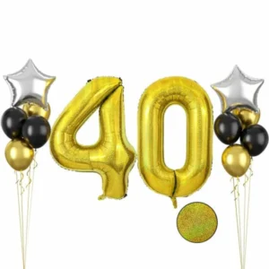 Pack décoration anniversaire ballons chiffre - dodo.ma