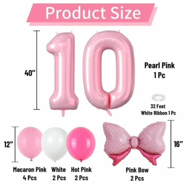 Pack décoration anniversaire ballons chiffre - dodo.ma