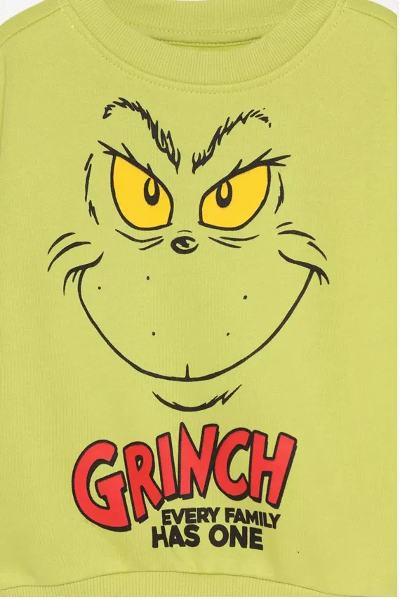 Pull avec maches Grinch - dodo.ma