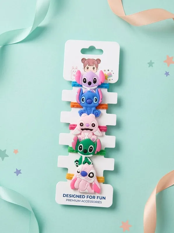 Pack elastique de cheveux pour filles Stitch- dodo.ma