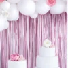 Rideau de decoration anniversaire rose - dodo.ma