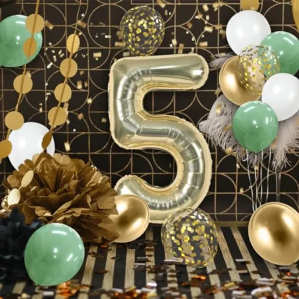 Pack décoration anniversaire ballons chiffre - dodo.ma