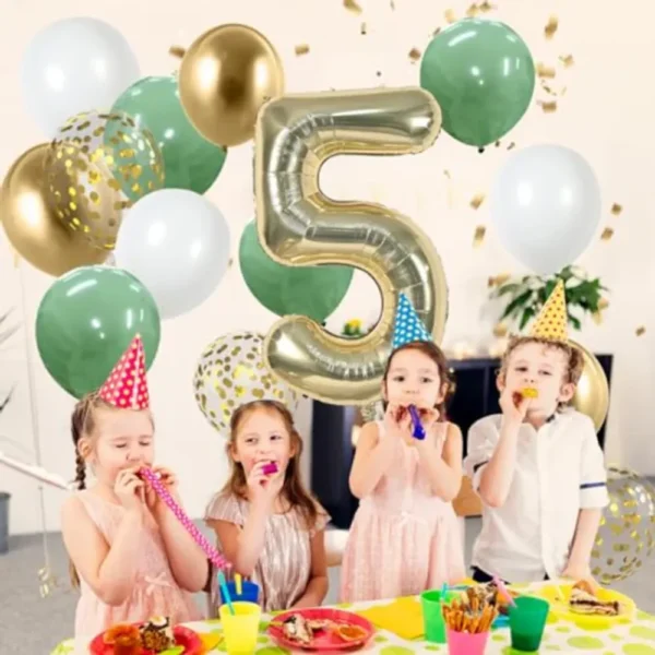 Pack décoration anniversaire ballons chiffre - dodo.ma