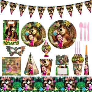 Pack de décoration anniversaire Masha - dodo.ma