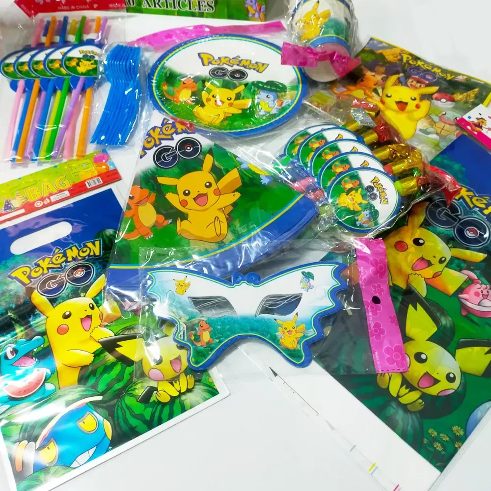 Pack decoration anniversaire Pokemon- dodo.ma