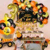 Pack Décoration Anniversaire – Thème Engins de Chantier