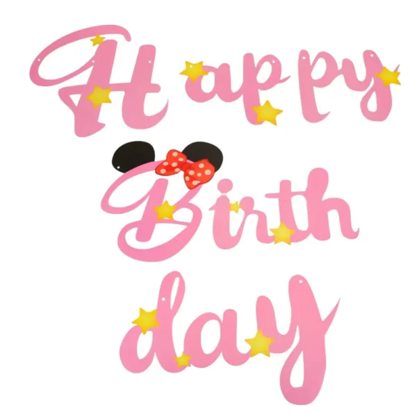 guirlande de décoration d'anniversaire Panda fille dodo.ma