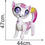 chat gonflable et réutilisable 50cm - dodo.ma