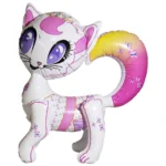 chat gonflable et réutilisable 50cm - dodo.ma