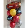 Pack de neuf ballons Cars de décoration d'anniversaire