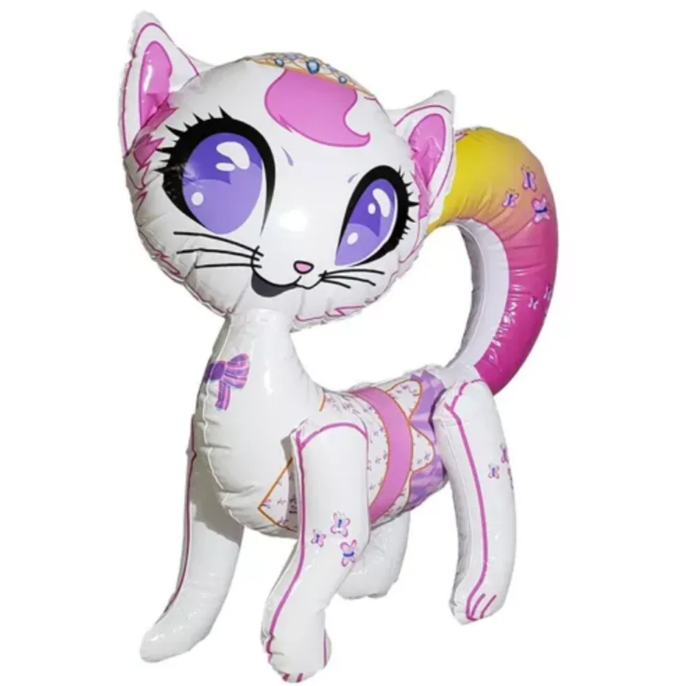 chat gonflable et réutilisable 50cm - dodo.ma