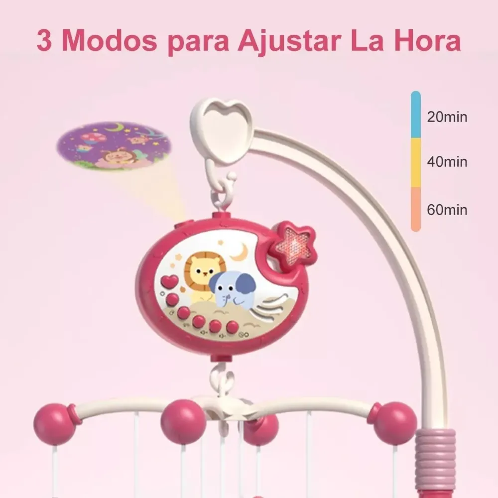 Mini Tudou Mobile Bébé Télécommandé Avec Projection Étoiles - Musical Et Veilleuse