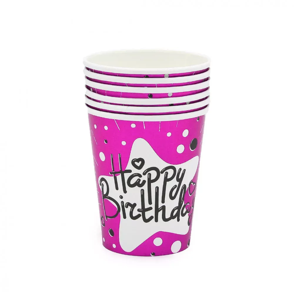 Pack de dix verres en carton anniversaire - dodo.ma