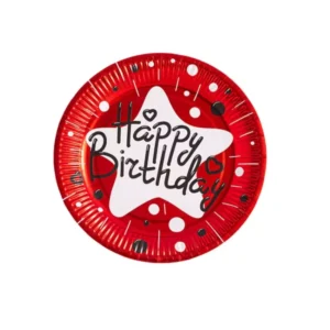 Pack de dix plats en carton anniversaire - dodo.ma