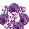 Pack de huit ballons de décoration anniversaire