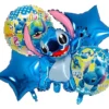 Pack de cinq ballons STITCH