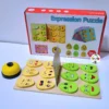 Jouet educatif expression Puzzle en bois