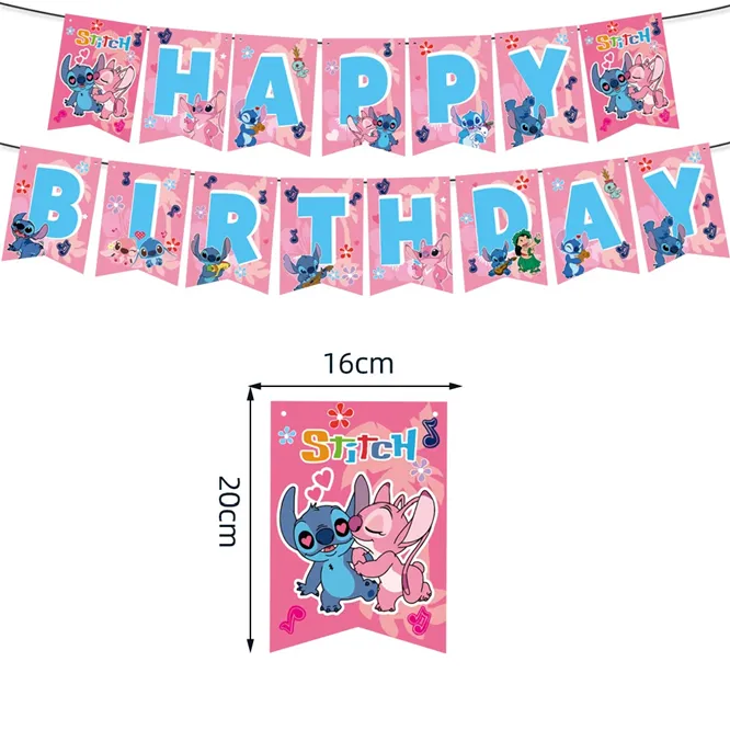 guirlande de decoration anniversaire stitch - dodo.ma