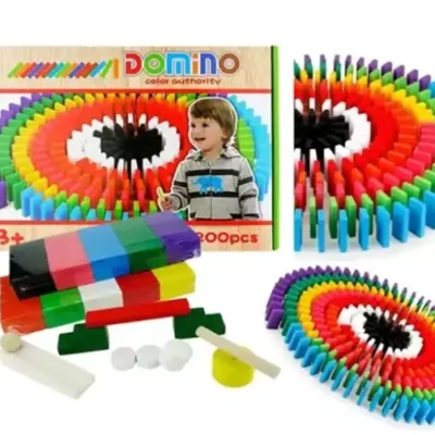 Jouet domino en bois 200pcs- dodo.ma