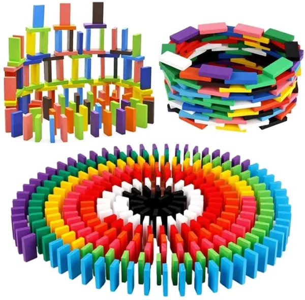 Jouet domino en bois 200pcs- dodo.ma