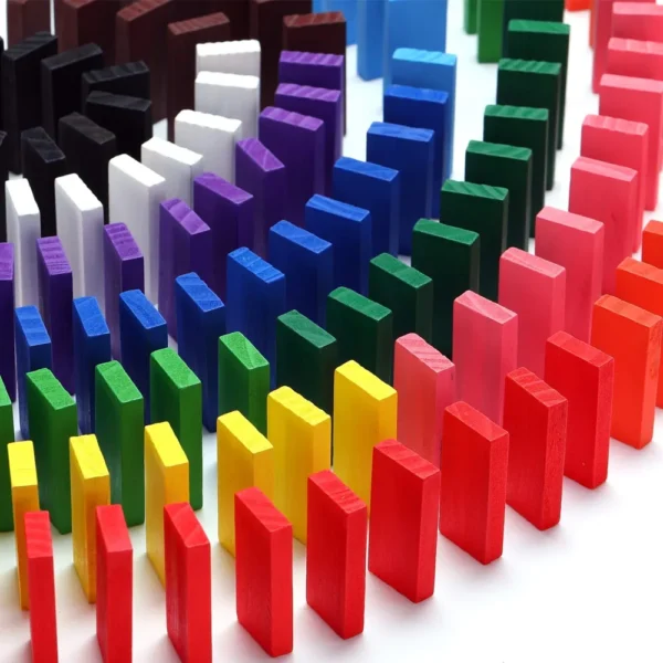Jouet domino en bois 200pcs- dodo.ma