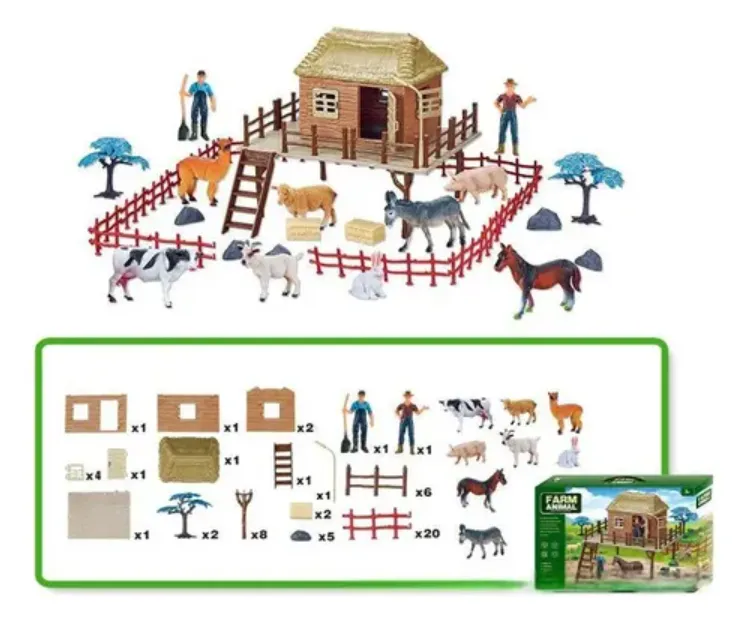 jouet de construction farm animals - dodo.ma