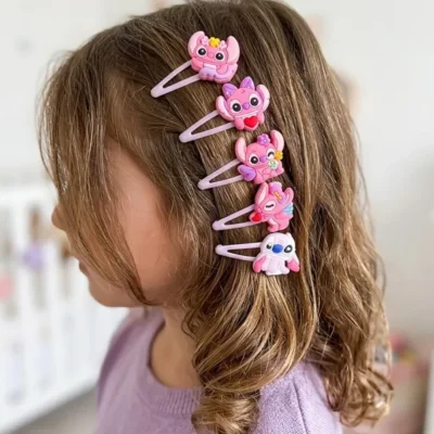 Pack de pinces à cheveux pour filles stitch- dodo.ma