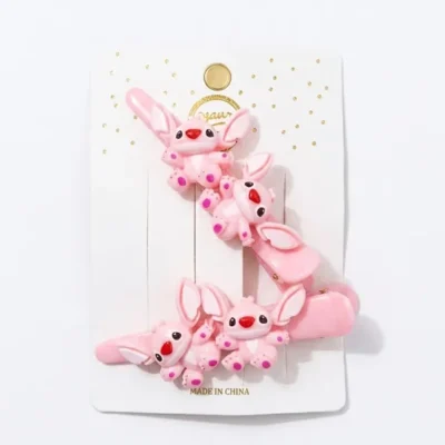 pack deux pinces cheveux filles stitch - dodo.ma