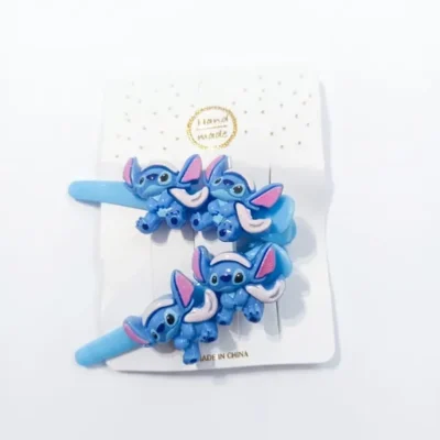 pack deux pinces cheveux filles stitch - dodo.ma